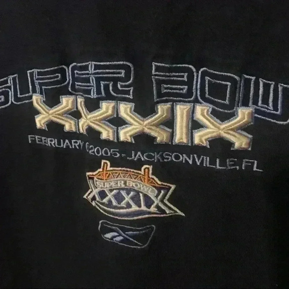Vintage Y2K Embroidered Super Bowl XXXIX Reebok Shirt - Picture 4 of 5